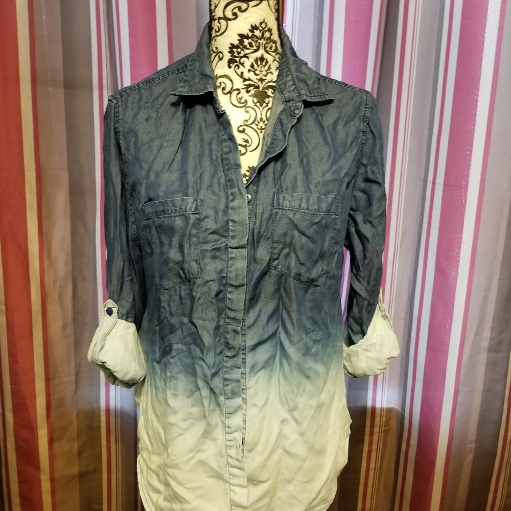 Ombre denim shirt